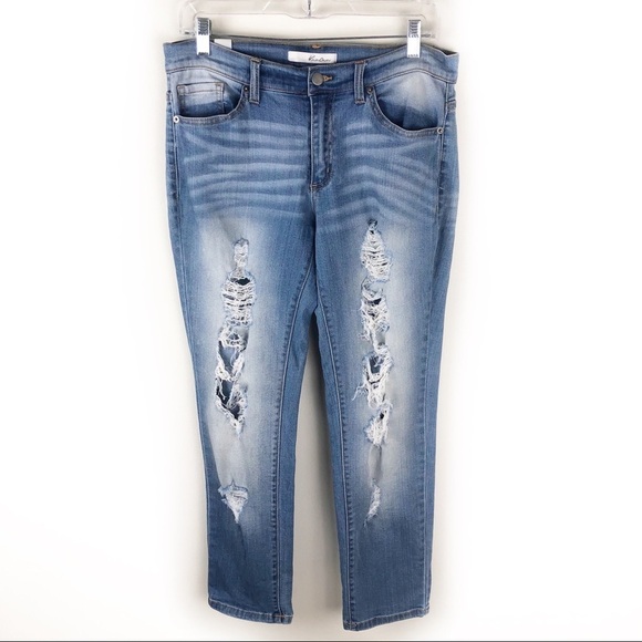 KanCan- Soft cropped distressed front jeans size 7 - Picture 1 of 13